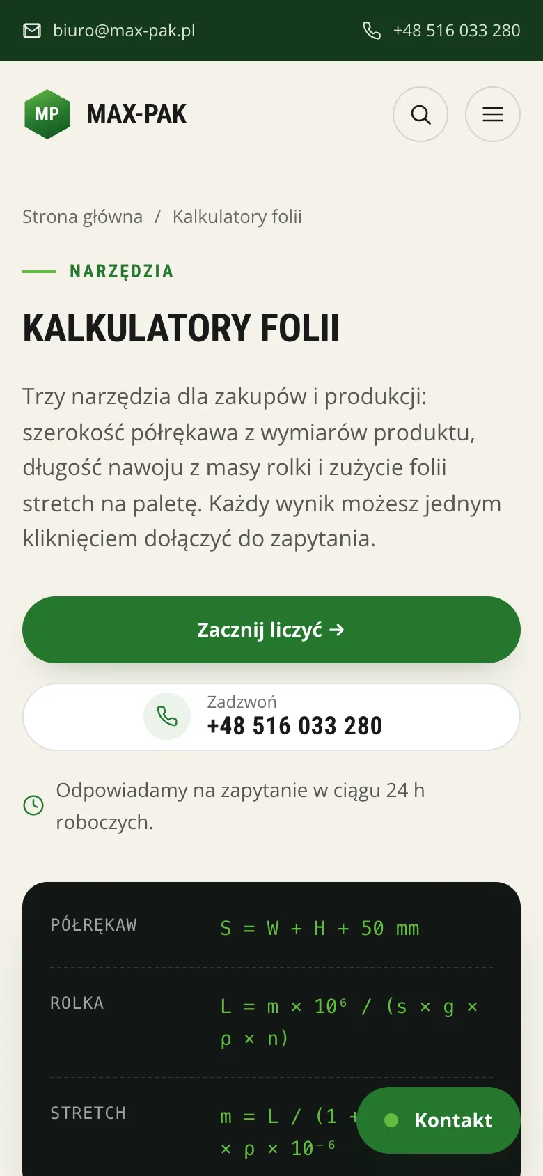 Kalkulatory folii na telefonie