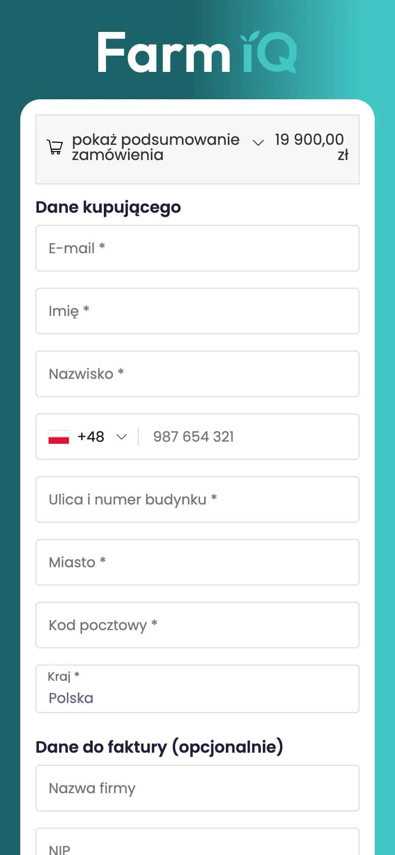 FarmIQ na telefonie