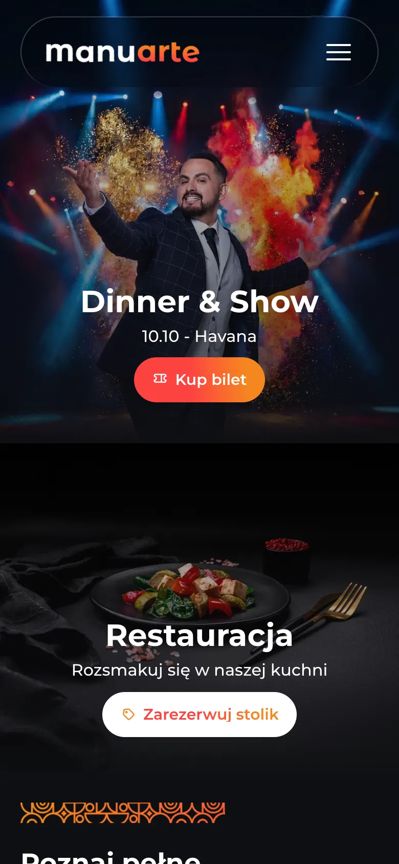 Homepage on a phone