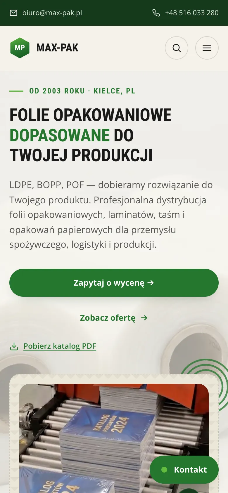 Max-Pak na telefonie