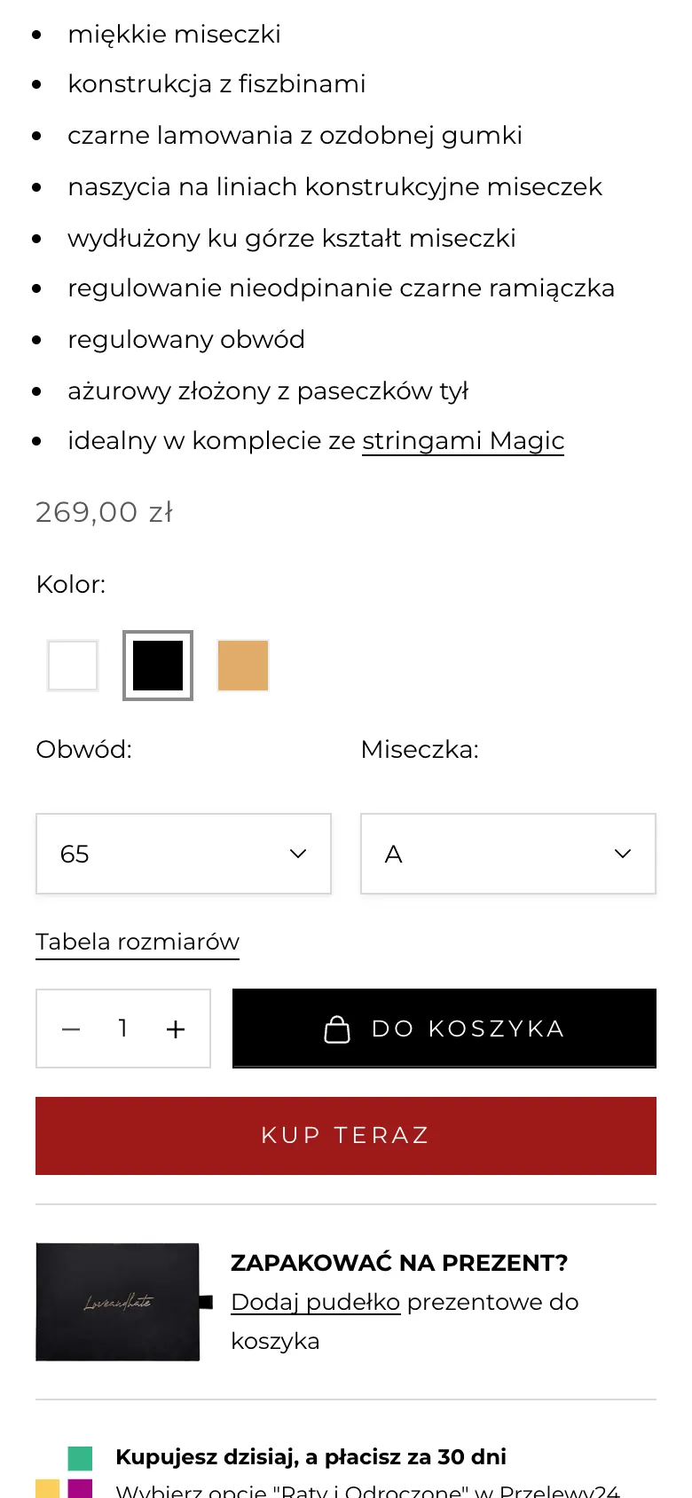 Obwód i miseczka jako dwa pola