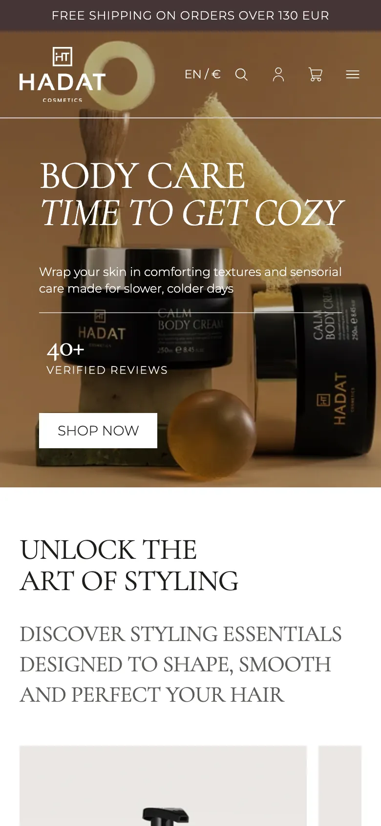 Hadat Cosmetics na telefonie